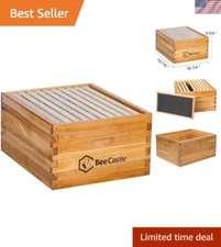 Eco-Friendly Wax Coated Langstroth Deep Box & Foundation for Beekeeping Success