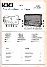 Service Manual f&uuml;r Saba Wildbad 11
