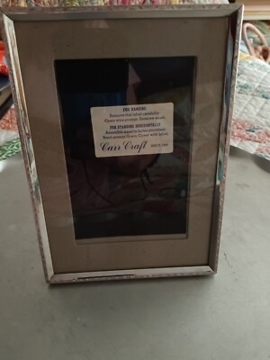 Vintage Carr Craft Photo/Picture Frame-Silver Tone-Border-Dbl Matt-Never Used