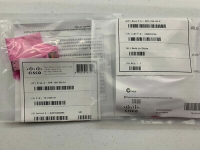 Cisco SFP-10G-SR-S SFP+ MMF 10GBase-SR 850nm Transceiver Module 