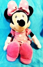 Minnie Mouse in Pink Dress Stuffed Plush 20" Mouse Animal Disney