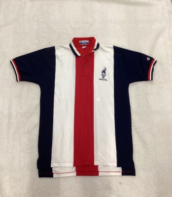 Champion Authentic Apparel Mens Polo Shirt 1996 Atlanta Olympic Games USA Med