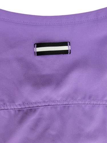 Koi Next Gen Purple Scrub Top Women's Size M Great Pockets Excellent Condition - Picture 12 of 15