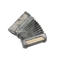 Vintage Accordion Crucianelli Plastic Lapel Pin Made in Italy 1.5"