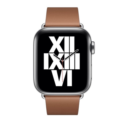 Oryginalny Apple Watch Nowoczesny pasek z klamrą Pasek Skóra - Siodełko brązowe - 41mm 40mm - Zdjęcie 10 z 10