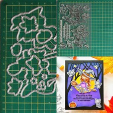 Halloween Metal Cutting Dies Stamp Scrapbooking Paper Crafts Embossing Stencil