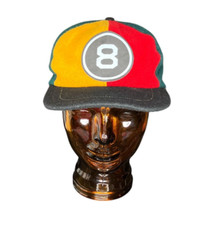 Vintage Magic 8 Ball Red Snapback Cap Hat Union Made In USA Wool Adjustable