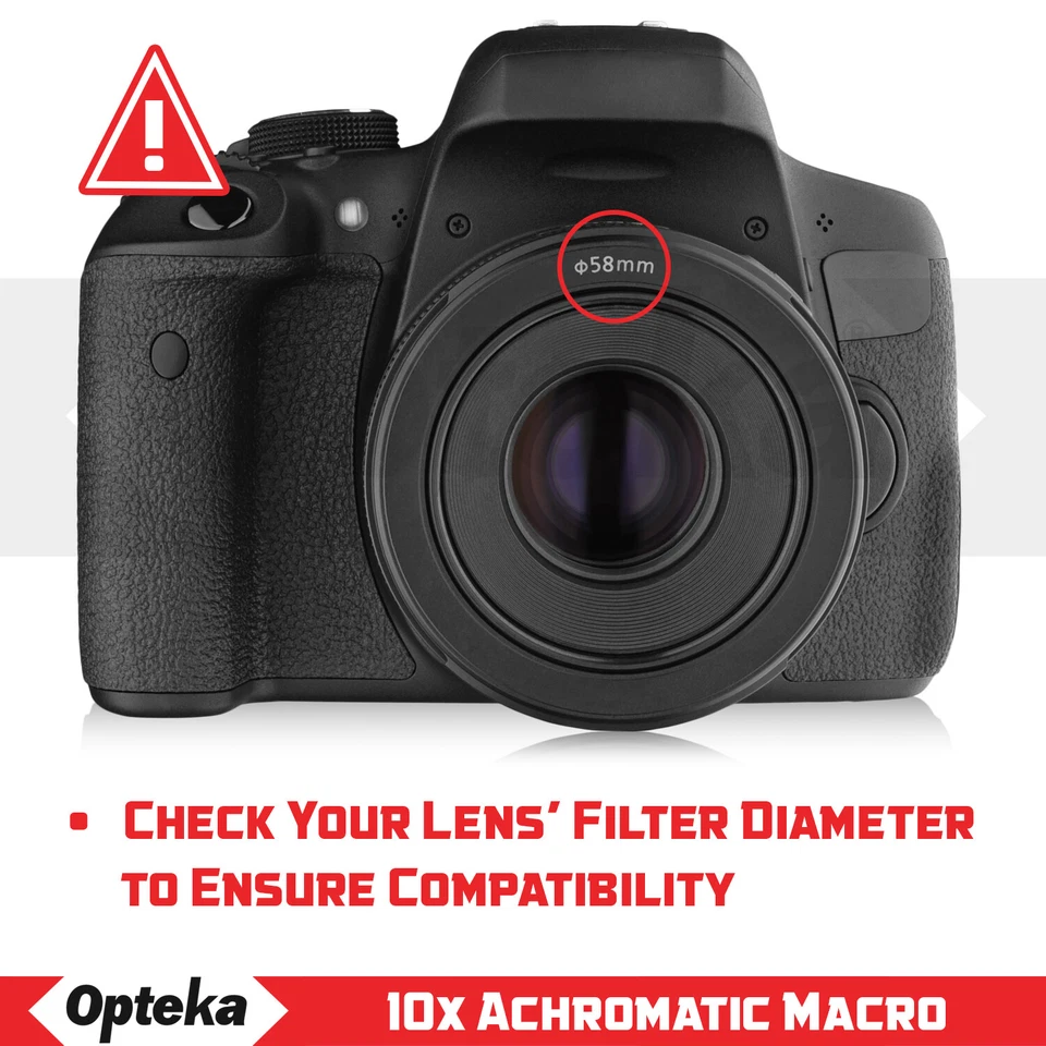 Opteka 10x Close-Up Macro Lens for Canon 90D 80D 77D 70D T7i T7s T7 T6i T6 7D 6D - Image 4 of 4