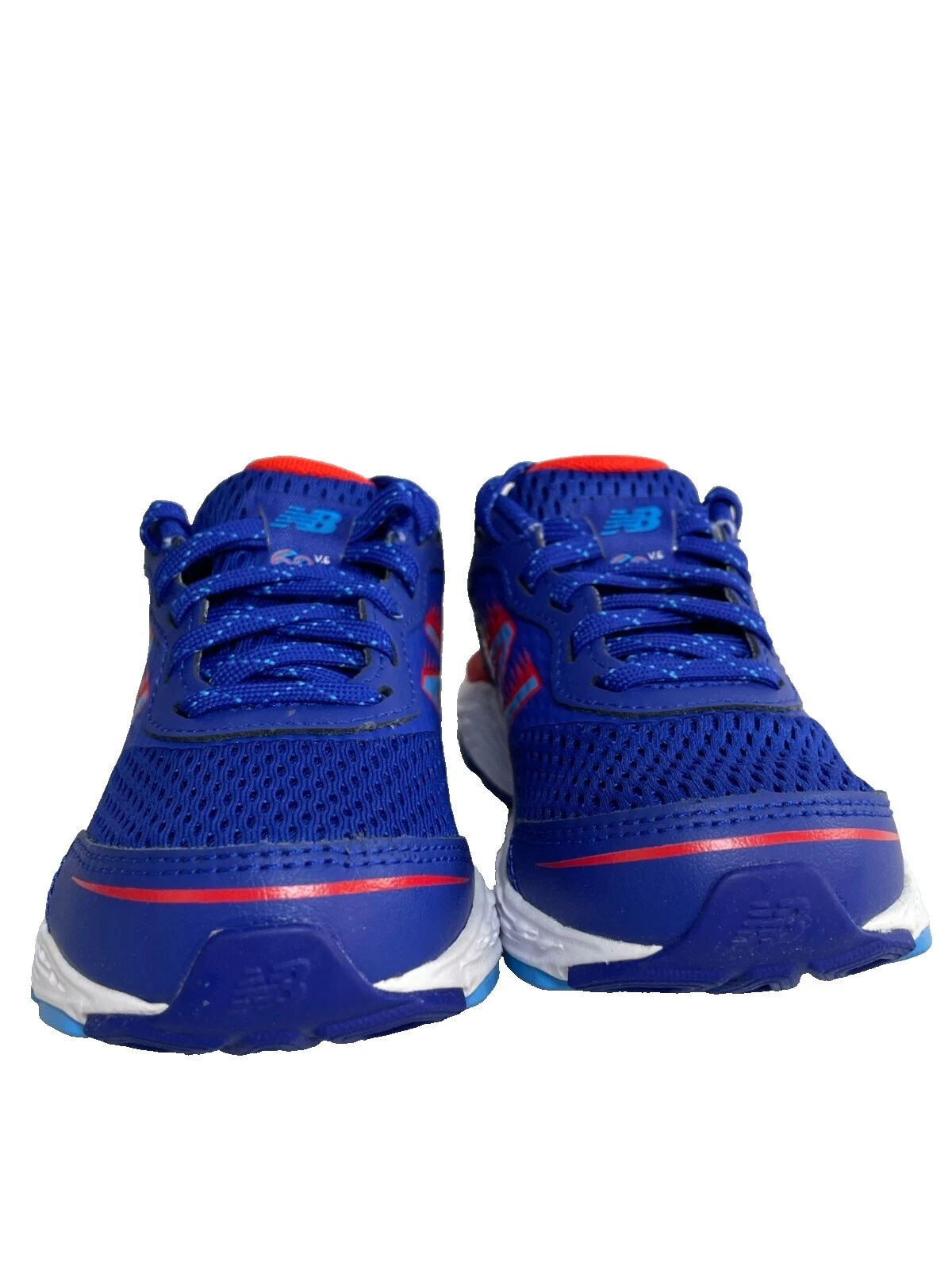 Parte superior de cuero azul New Balance zapatos para niños