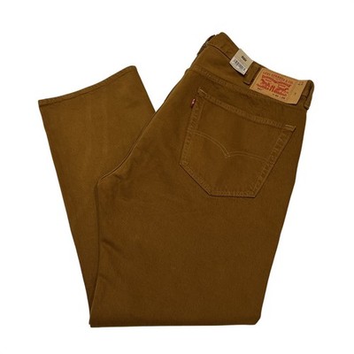 Levis 501 Jeans Russet Brown 40x29 Button Fly Cotton Comfrot Casual Workwear