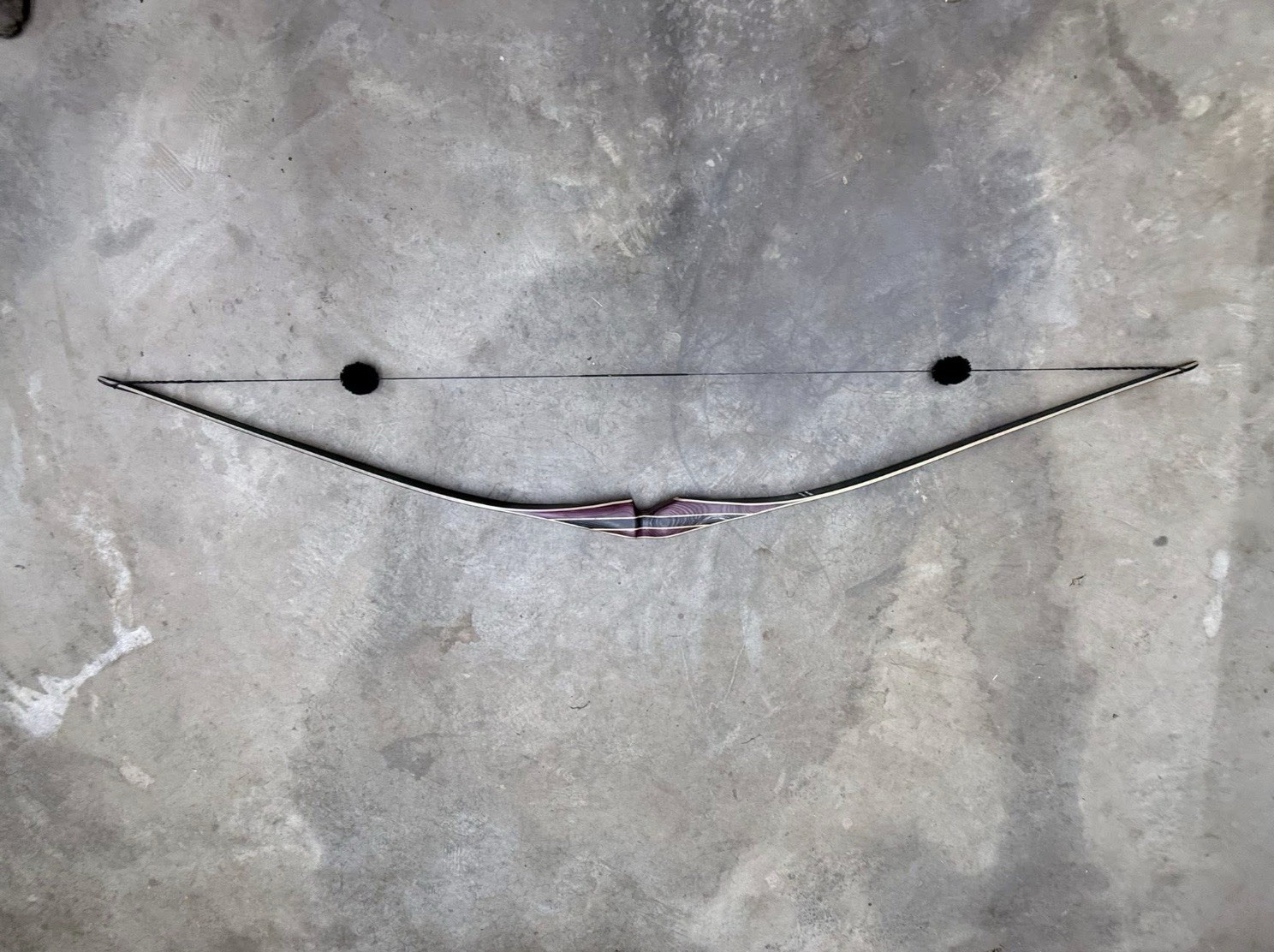 Left Handed Galaxy Black Ridge 62” hybrid longbow 35lb@28” 