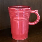 Fiesta Latte Mug Scarlet Red Tall Bistro Ring Handle Thumb Rest FIESTA WARE HLC