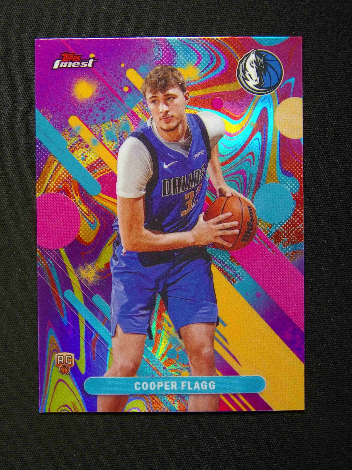 2025-26 Topps Finest Cooper Flagg #1 RC Rookie Common Oil Spill Refractor
