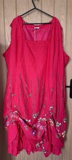 Joe Browns Red Boho Latin Spirit Floral Dress UK 32