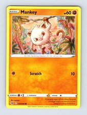 pokemon card mankey Mankey 52/114 Common Reverse Holo Pokemon Card Near Mint main image 0