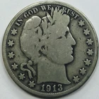 *1913 S BARBER HALF DOLLAR* *RARE* NR #G4595