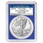 2023-W Proof $1 American Silver Eagle PCGS PR70DCAM FS West Point Label Blue