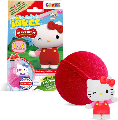 INKEE Hello Kitty - Badebombe Kinder Mit Überraschung - 1 Von 6 Hello Kitty Figu