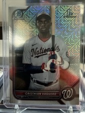 2022 Bowman Chrome Mega Ref #BCP157 Christian Vaquero 1st (NATIONALS) !
