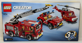 LEGO 6752 Creator Fire Rescue 3 in 1 Firefighter Brand New Factory Sealed