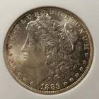VIDEO 👀🔥BEATIFUL GOLD RIM TONED🔥1883 O MORGAN DOLLAR NGC MS63 OLD FAT SLAB
