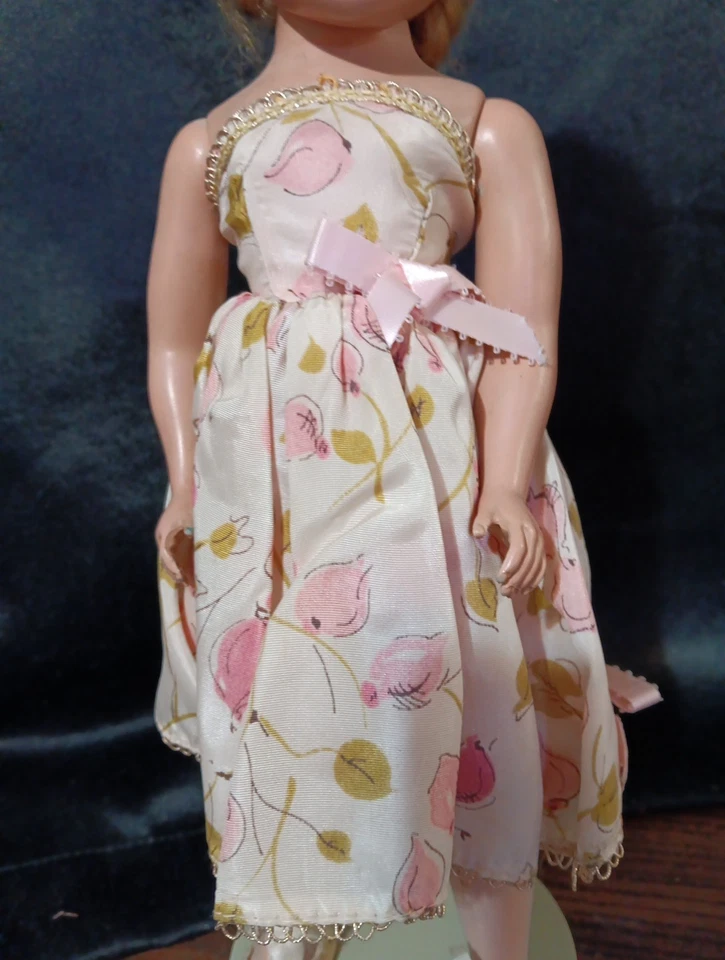VTG Arranbee Nancy Lee 14" Doll, Original Strapless Outfit, Flowers In Hair 1948 - Image 3 of 4