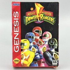 Mighty Morphin Power Rangers (Sega Genesis, 1994) Complete In Box Cleaned Tested