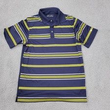 Callaway Polo Mens Medium Blue Performance Striped Shirt