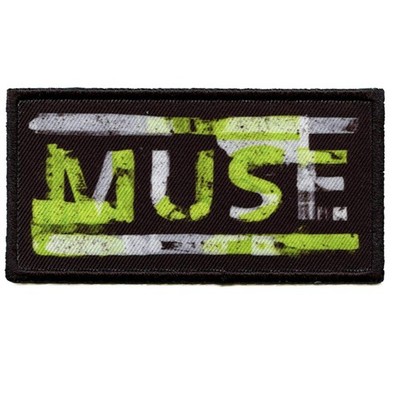 Muse Rock Band Patch Distressed Script Logo Sublimated Iron On