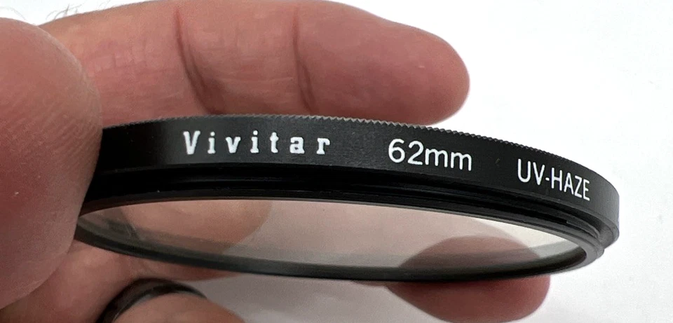2 - Vivitar Lens Filters 62mm UV Filter &49mm Skylight (1A) Boxes & Holders GUC - Image 2 of 4