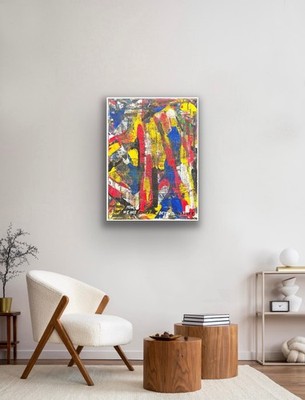 Original Acryl auf Leinwand Kunstwerk Gemälde. Signiert. 1-OF-1. Von Project: 101