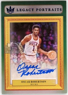 Oscar Robertson 2021-22 Court Kings Legacy Portraits Autograph Card #LP-ORB 1/10