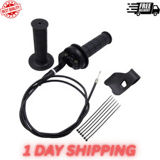 NEW 7/8" Twist Throttle Grip Cable Kit for 50cc-250cc Dirt Bike ATV Mini Bike