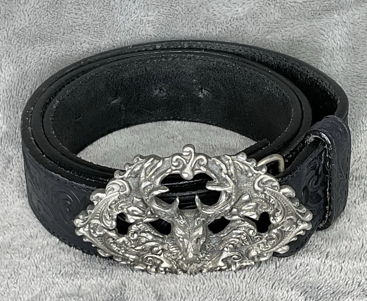 Silver Creek Black Leather Belts for Men for sale | eBay