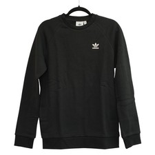 NWT Adidas Originals Sweater Essential Fleece Crew Pullover Black Size Unisex S