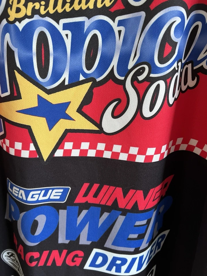 Shein Coolane Letter Graphic Sweatshirt Womens Sz 1X Racing Graphic Colorful - Image 3 of 4