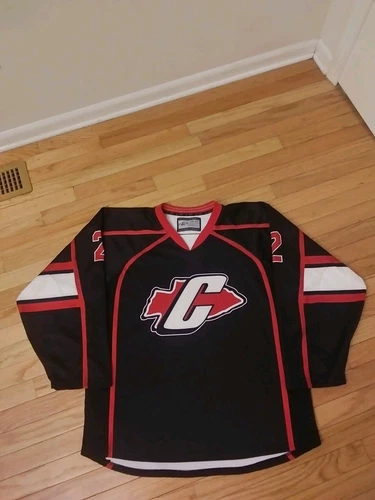 Canton High School Chiefs (MI) JOG Game Worn Hockey Jersey Size 50 (Sokol #2)