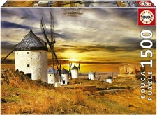 NEW Educa Jigsaw Puzzle 1500 Pieces 14 Ages Windmills
