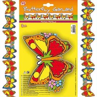 Schmetterling Girlande / Hawaii Karibik SüDsee Geburtstag Sommer Fest Party 3M