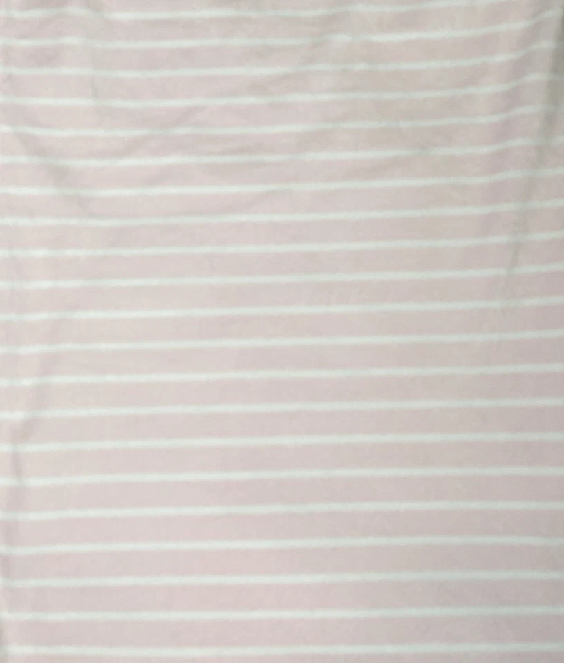 Manta Pottery Barn Niños Rosa y Blanco Lunares Rayas Suave Felpa Bebé Niña Foto 4 de 4