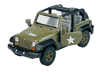 Welly Jeep Wrangler Rubicon Ohne Dachu Militar 1:34 Die Cast Metal Neu Im Kasten