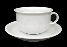 Thomas / Rosenthal Porcelain ~ Trend White ~ CUPS & SAUCERS ~ Germany