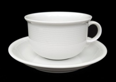 Thomas / Rosenthal Porcelain ~ Trend White ~ CUPS & SAUCERS ~ Germany