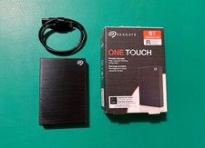 Seagate 5TB One Touch USB 3.2 Portable 2.5” External Hard Drive - Black