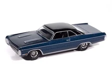 1970 Plymouth Sport Fury Jamaica Blue 1:64 Scale Model - Auto World AWSP192B