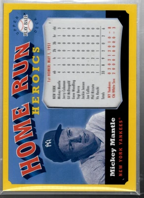 A8847- 2004 Upper Deck Play Ball Heim Lauf Heldentaten # MM Mickey Mantle 1st - - Bild 1 von 2