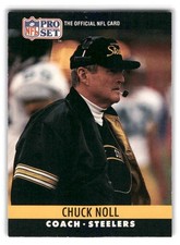 Chuck Noll 1990 Pro Set FOOTBALL #275 Pittsburgh Steelers