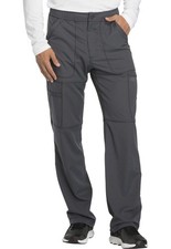 Dickies Dynamix Men Scrubs Pant Zip Fly Cargo DK110T, XS Tall, Red