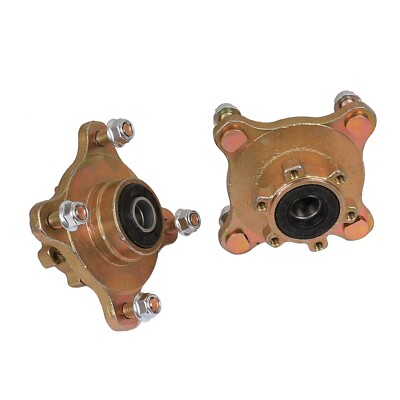2pcs 4 Stud Front Wheel Rim Hubs 17mm Bearing 110mm For ATV Quad Go Kart Bike