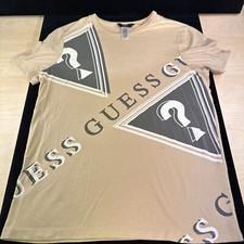 GUESS Kids Tan Short Sleeve Crewneck Graphic T-shirt Sz L 16-18